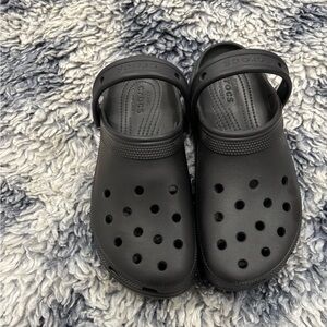 Women’s Crocs - Black classic Platform clogs - Size. 11